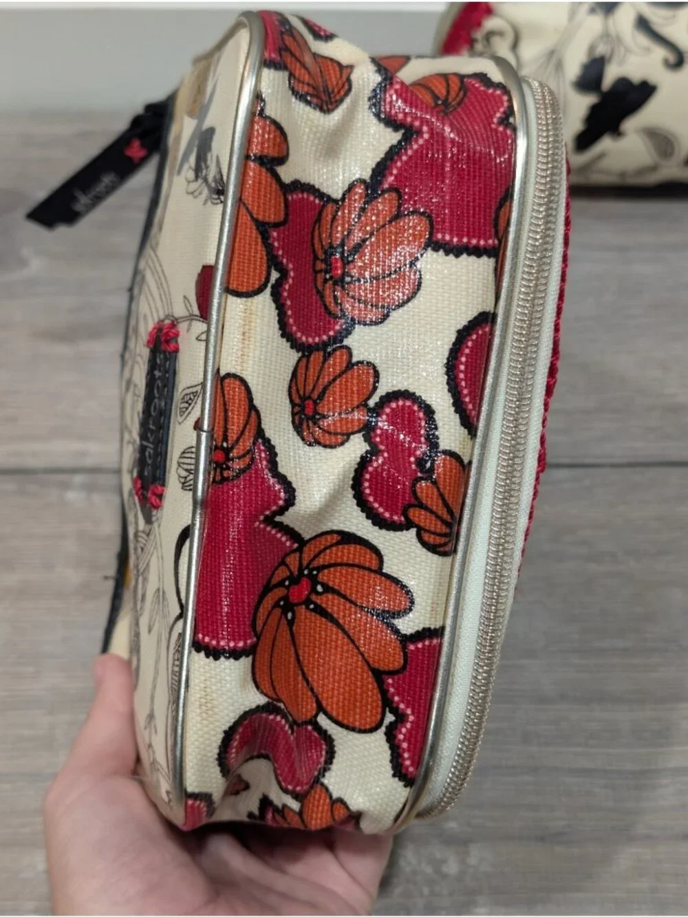 Sakroots Artist Circle Peace Print Birds Hanging Travel Organizer & Makeup Bag